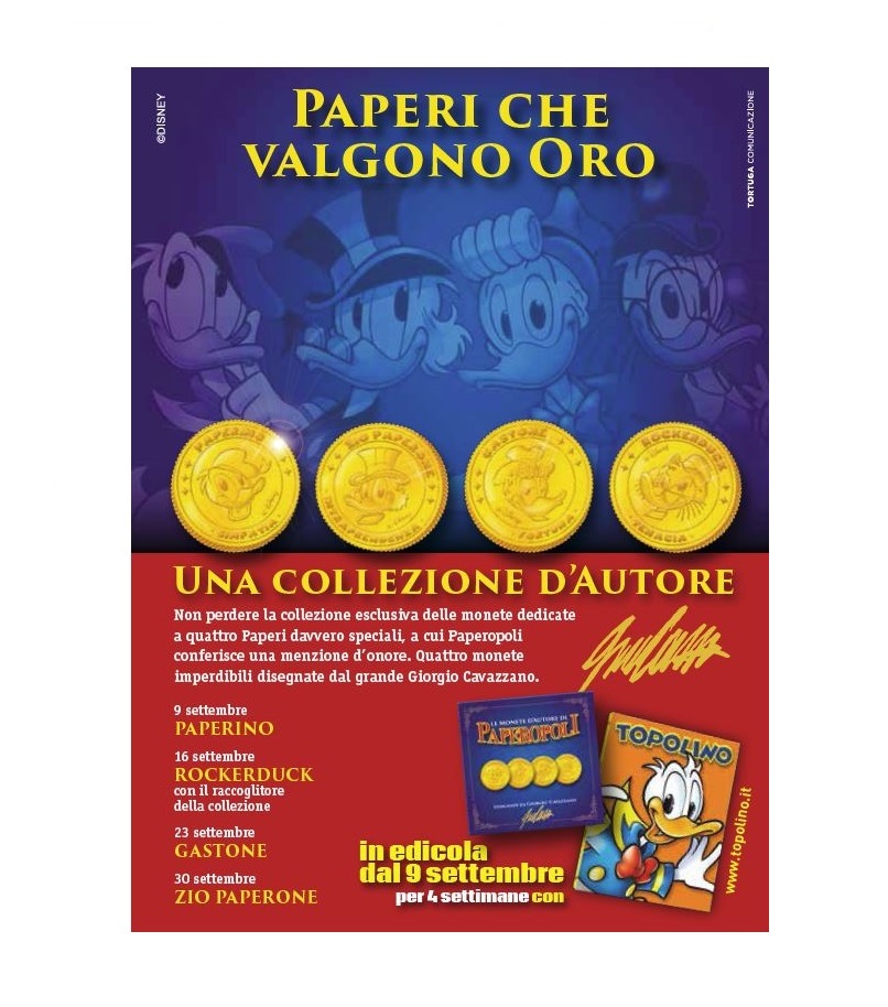 Monete d’autore in regalo per i fan di Topolino