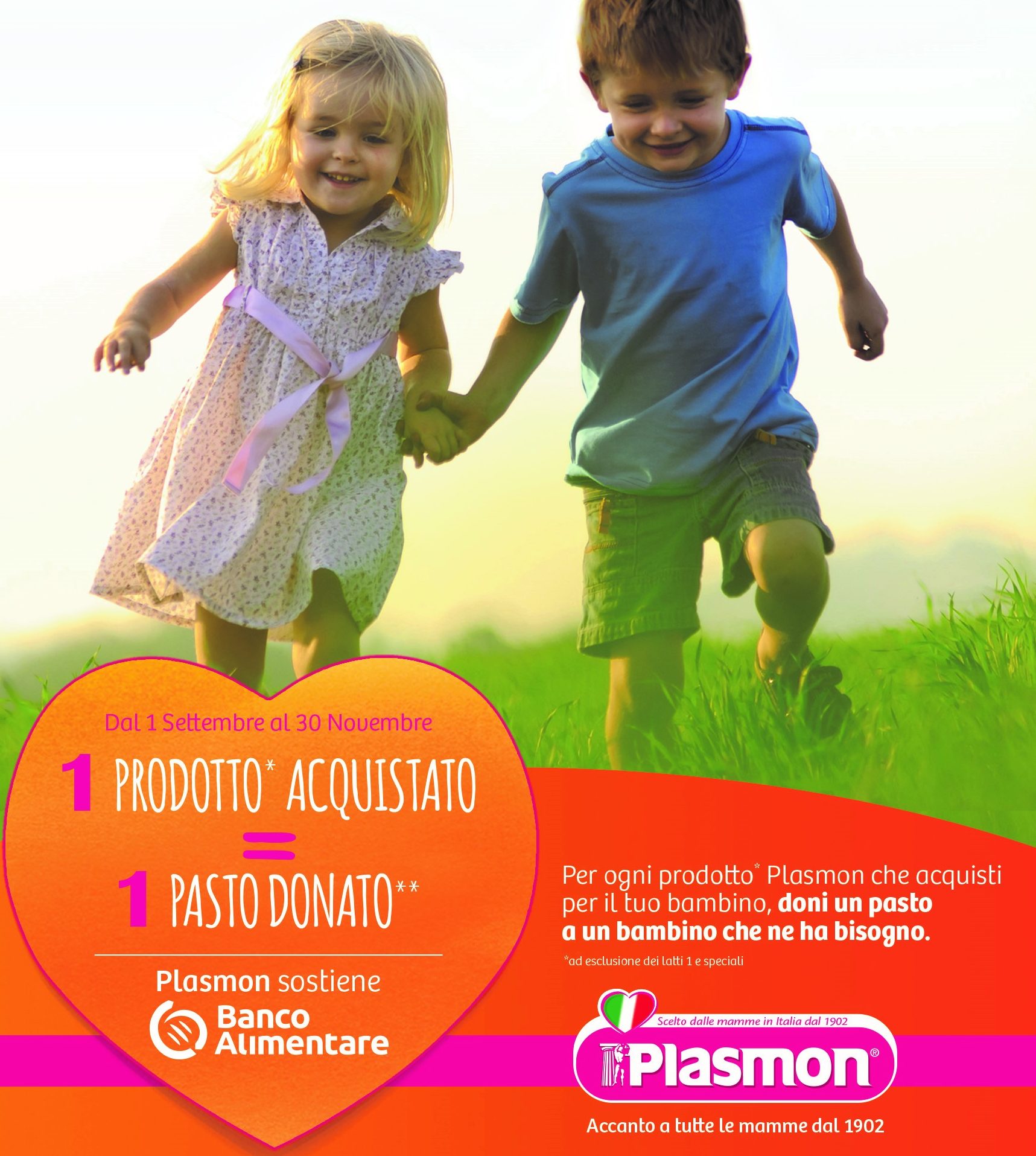 Plasmon sostiene Banco Alimentare