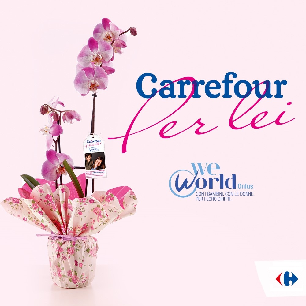 Carrefour con Weworld onlus a sostegno delle donne in difficoltà