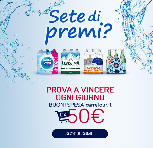 Sanpellegrino premia con buoni digitali Carrefour.it