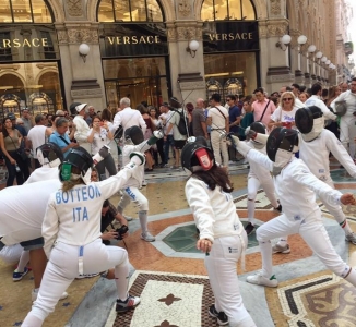 Sorgenia main sponsor del Fencing Mob a Milano