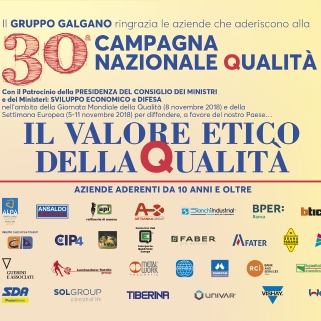 Gruppo Galgano promuove la Campagna Nazionale Qualità