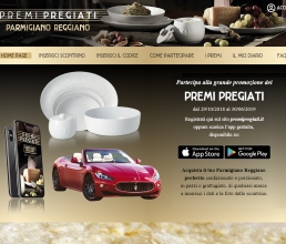 Parmigiano Reggiano premia con porcellane, iPhone e una Maserati