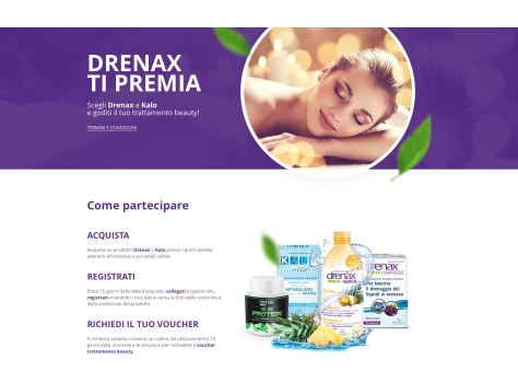 Tlc Marketing firma la nuova promozione Drenax e Kalo