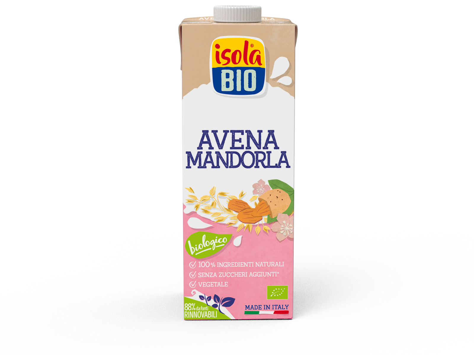 Isola Bio presenta la bevanda Avena Mandorla dal packaging eco