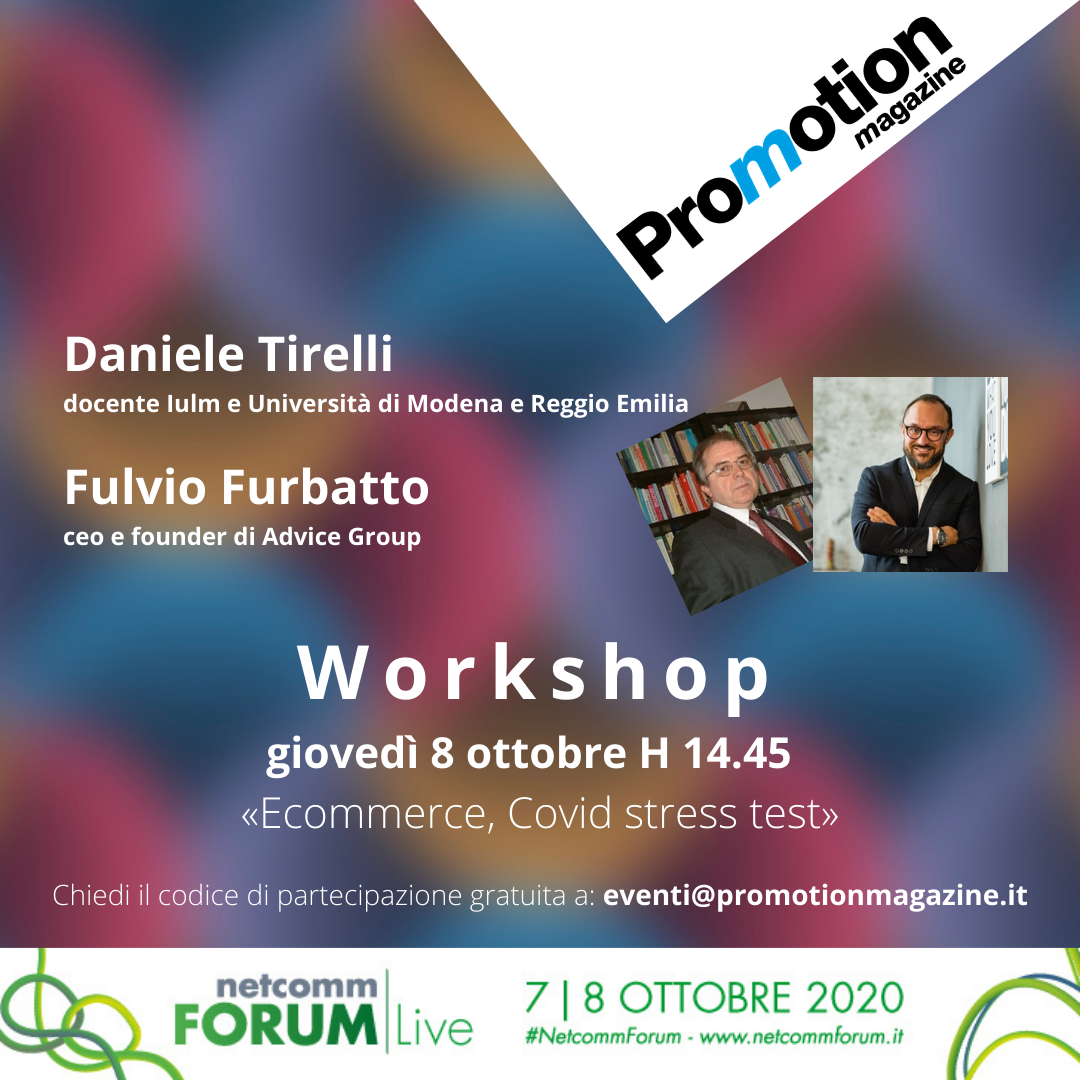 Netcomm Forum Live, focus  su fashion e food & grocery