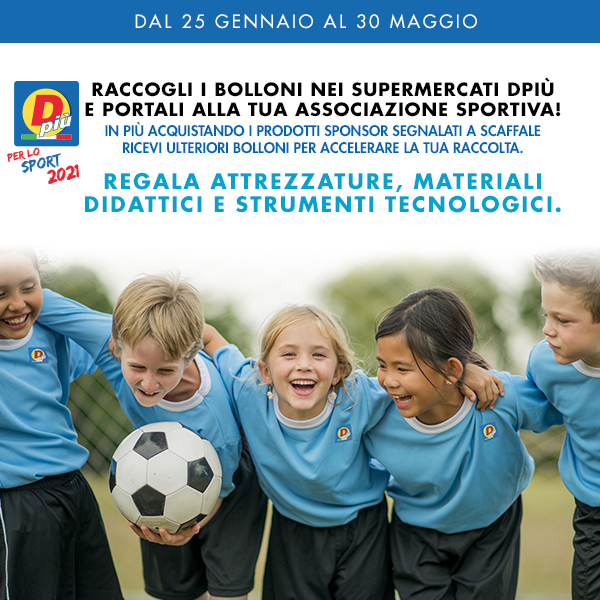 Dpiù sostiene le associazioni sportive