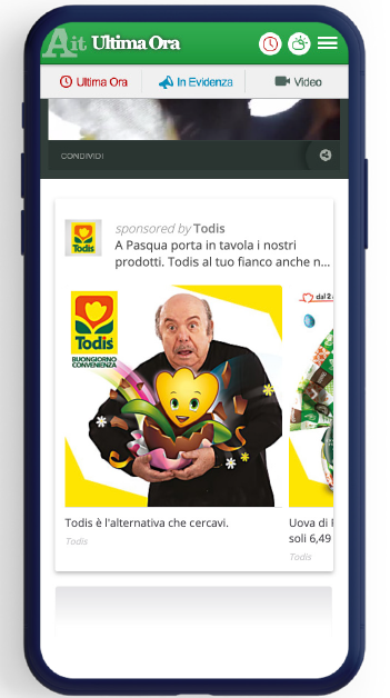 I volantini digitali di Todis viaggiano su piattaforma Smartad Carousel di Outbrain