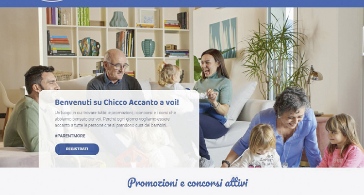 Chicco attrae i clienti con una piattaforma d’ingaggio