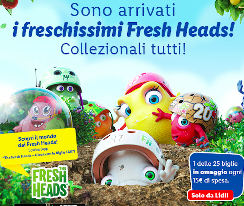La collection Fresh Heads di Lidl fa giocare anche sull’app