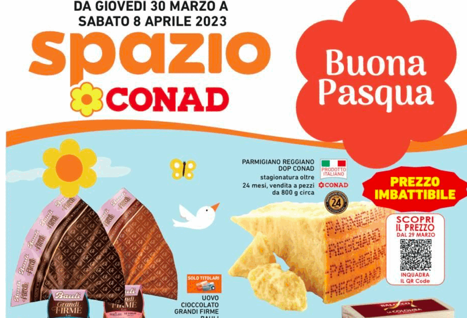 Il volantino pasquale di Conad Adriatico e le mie parabole economiche