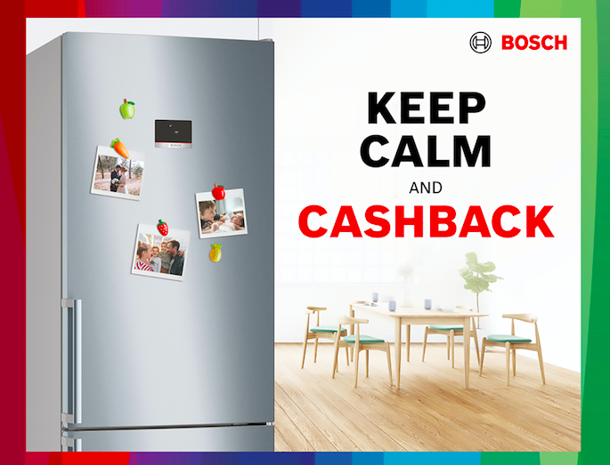 “Keep calm and cashback” con Bosch