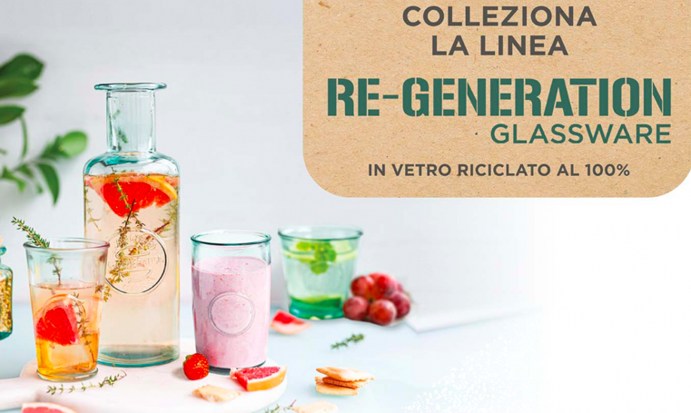 Coop premia con la linea glassware in vetro riciclato