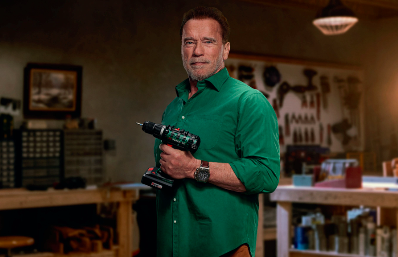 Schwarzenegger testimonial del brand di bricolage di Lidl