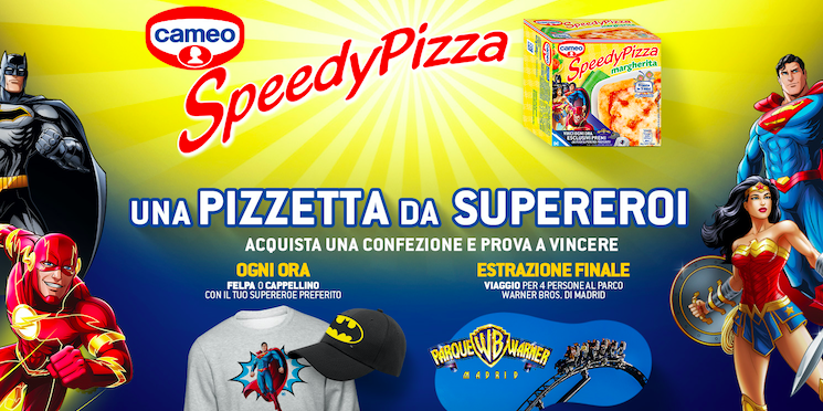 Al via l’operazione di licensing e concorso di Speedy Pizza Cameo