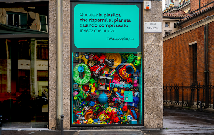 #WallapopImpact, la vetrina interattiva che sensibilizza sul riciclo della plastica