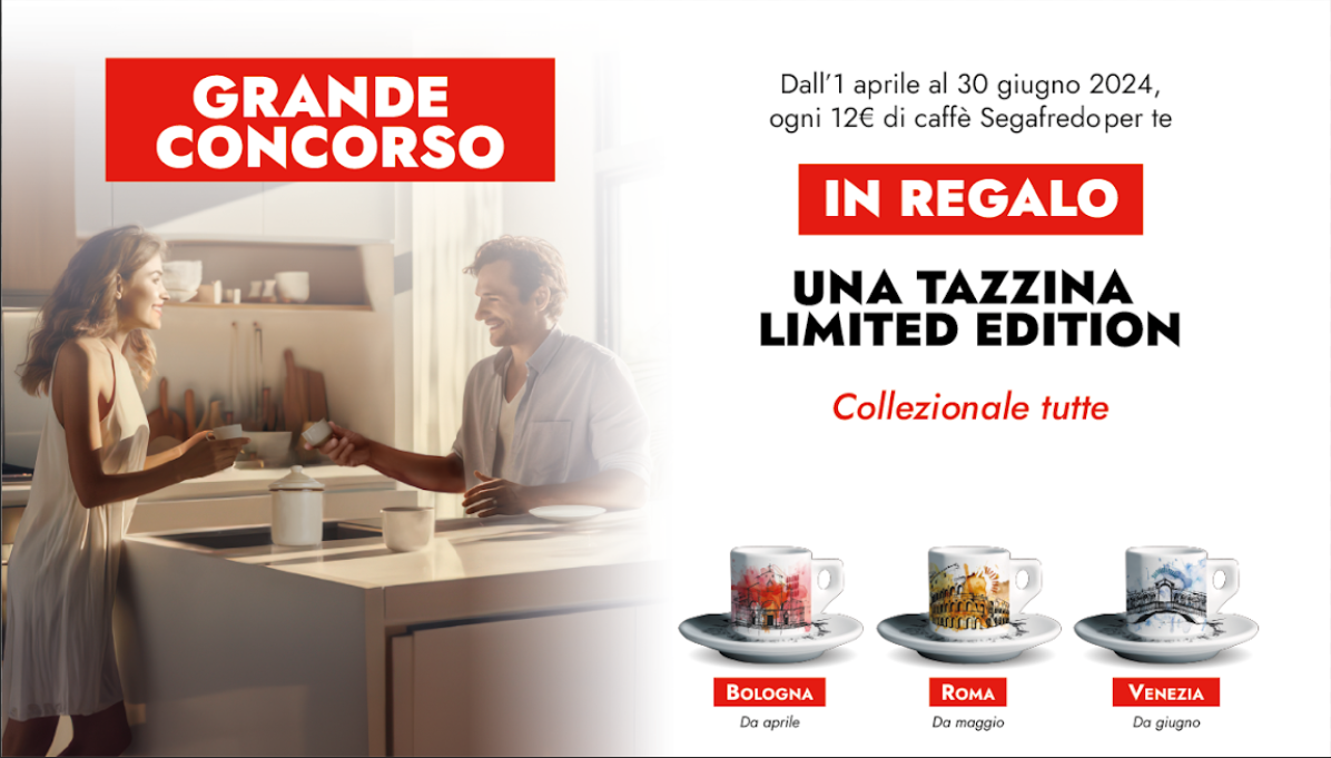 Segafredo Zanetti premia con una limited edition di tazzine