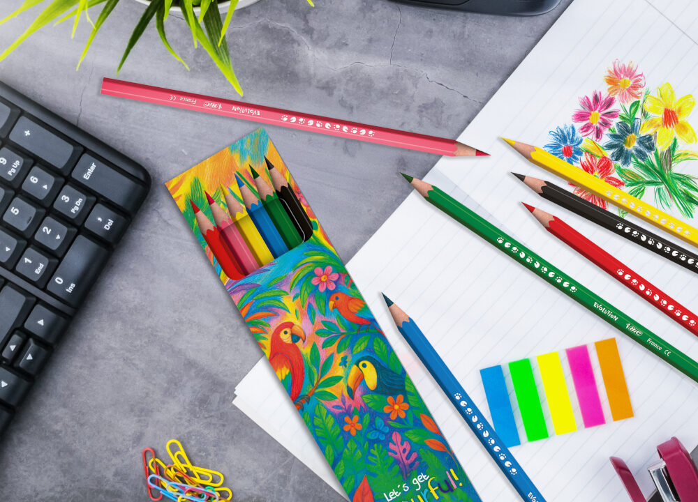 BIC® Kids Evolution® Colouring Set: sicuro, sostenibile e divertente!
