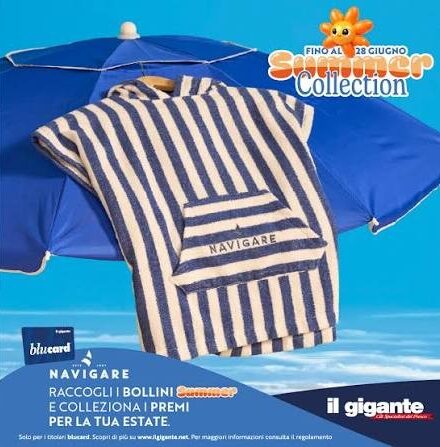 Il Gigante punta sulla fedeltà estiva con la “Summer Collection” Navigare