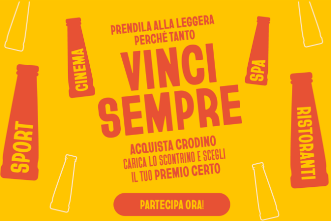 Con Crodino l’acquisto diventa un’esperienza, 10.000 premi tra benessere, sport e tempo libero