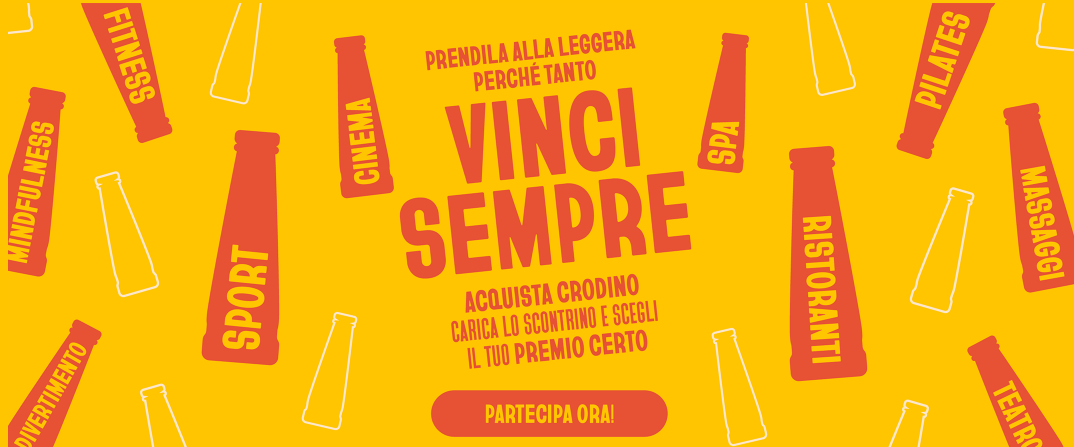 Con Crodino l’acquisto diventa un’esperienza, 10.000 premi tra benessere, sport e tempo libero