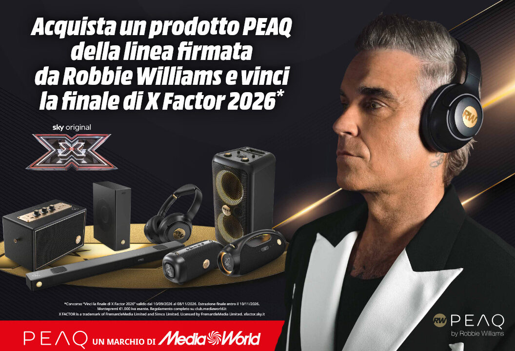 MediaWorld rinnova con X Factor e porta Peaq dentro lo show