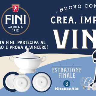 Fini Pasta Fresca lancia “Crea, impiatta, vinci”, in palio set di piatti e KitchenAid